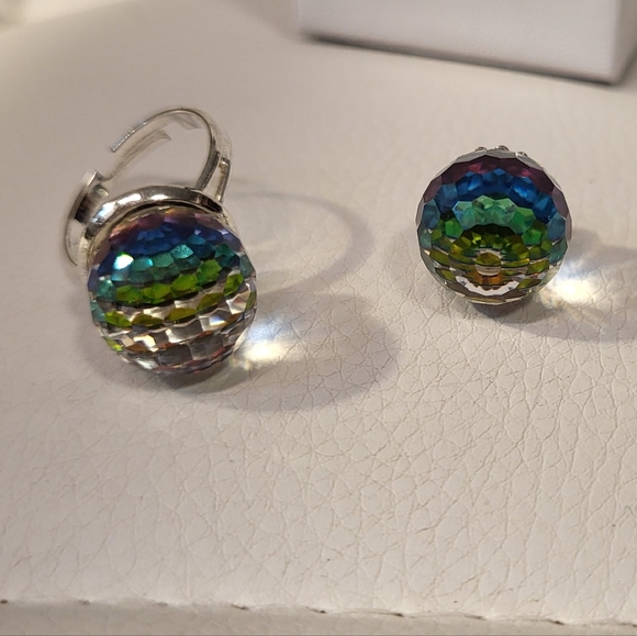 Crystal matching ring and pendant - Picture 2 of 4